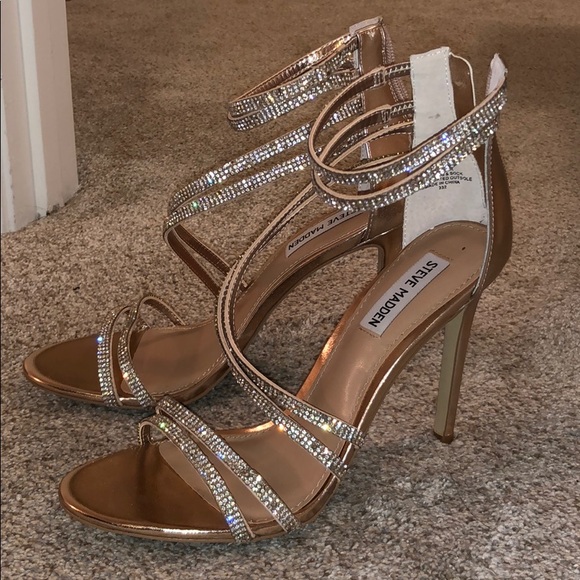 rose gold short heels